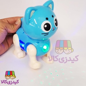 گربه موزیکال چراغ‌دار باتری‌خور مدل Animal Big Family | متحرک و راه‌رونده