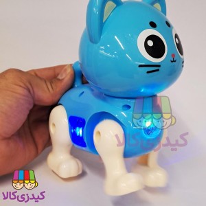 گربه موزیکال چراغ‌دار باتری‌خور مدل Animal Big Family | متحرک و راه‌رونده