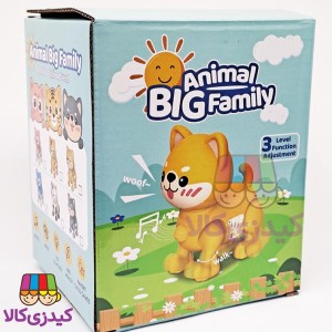گربه موزیکال چراغ‌دار باتری‌خور مدل Animal Big Family | متحرک و راه‌رونده