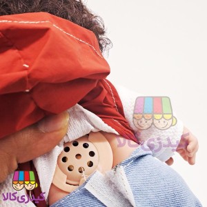 عروسک گوشتی پسر موزیکال فارسی مو فرفری 25 سانتی‌متری