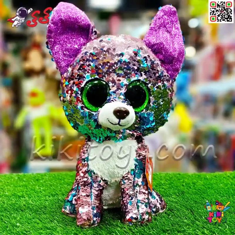 عروسک پولکی سگ اسباب بازی برند TY اورجینال 25 سانتیمتر