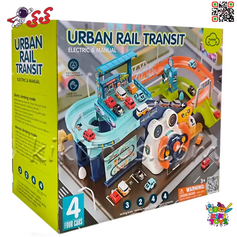 اسباب بازی ریسینگ و پارکینگ طبقاتی با فرمان موزیکال و ماشین های امدادی T904A