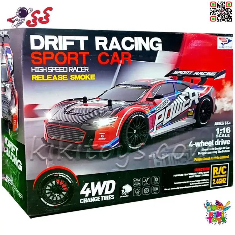 ماشین کنترلی سرعتی و دریفت حرفه‌ای با 4WD و لاستیک‌های قابل تعویض YF688-RC4