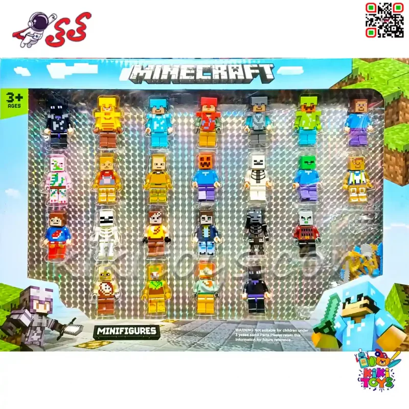 مینی‌فیگورهای لگویی ماینکرافت پک 24 عددی