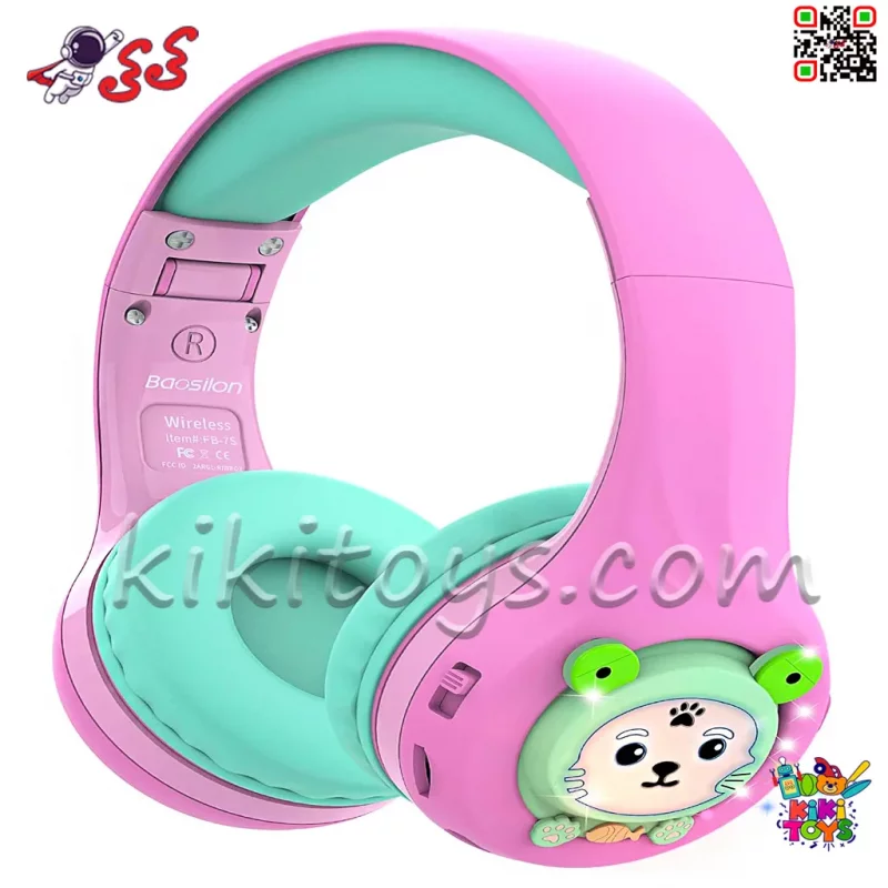 هدفون بلوتوثی کودکانه BAOSILON مدل FB-7S با طراحی جذاب و محافظ شنوایی