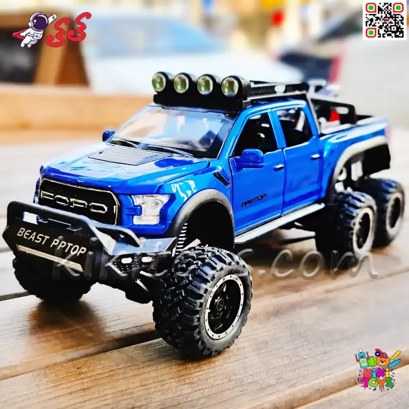 ماکت فلزی ماشین فورد رپتور شش چرخ F150 مقیاس 1:24