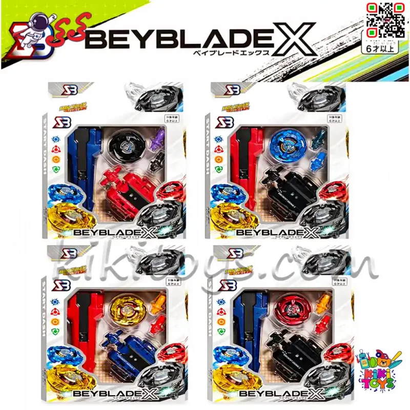 فرفره انفجاری سری جدید BEYBLADE X مدل BB210 + پرتابگر نخ‌کش و ژیروسکوپ
