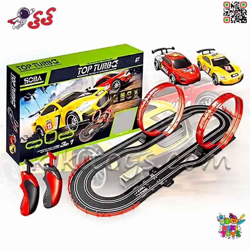 پیست ریسینگ مسابقه‌ای کنترلی با حلقه‌های نمایشی مدل RACING TRACK 12144