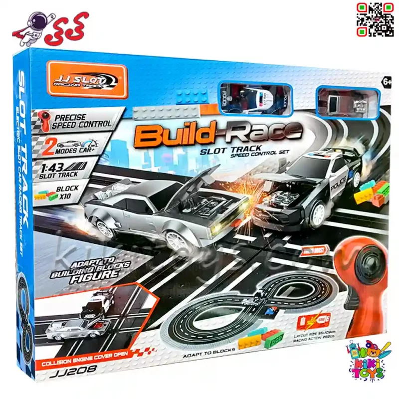 پیست ریسینگ مسابقه‌ای کنترلی دزد و پلیس مدل RACING TRACK JJ208