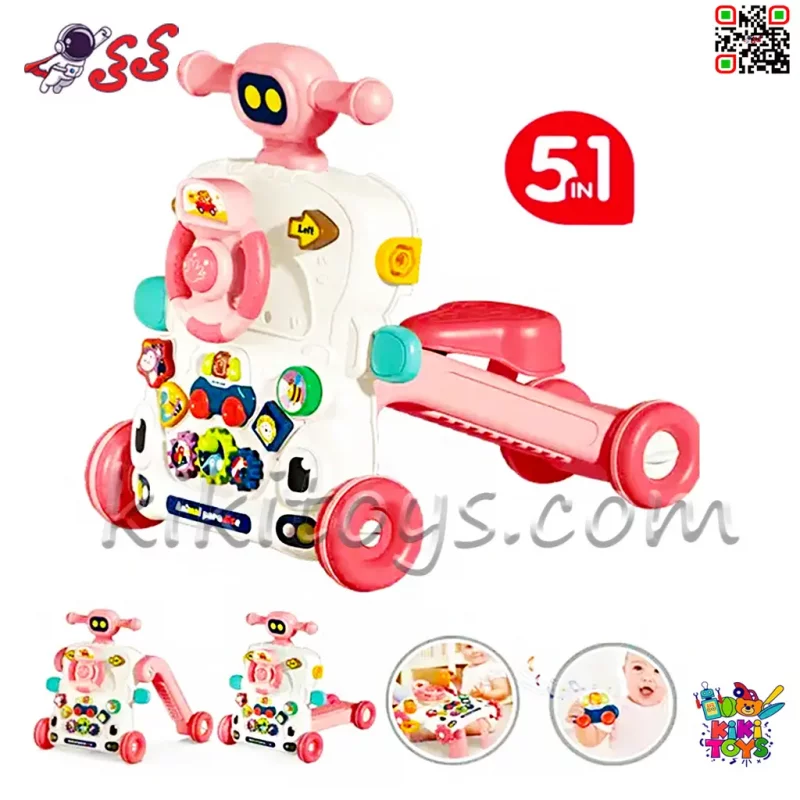 واکر اسباب‌بازی کودک ۵ کاره موزیکال مدل Activity Walker 6041 | مناسب کودکان ۶ ماه به بالا