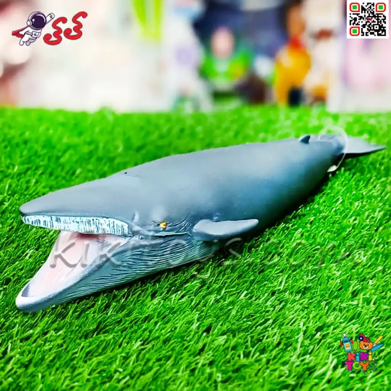 فیگور نهنگ آبی حیوانات دریایی اسباب بازی سیلیکونی نرم Blue Whale
