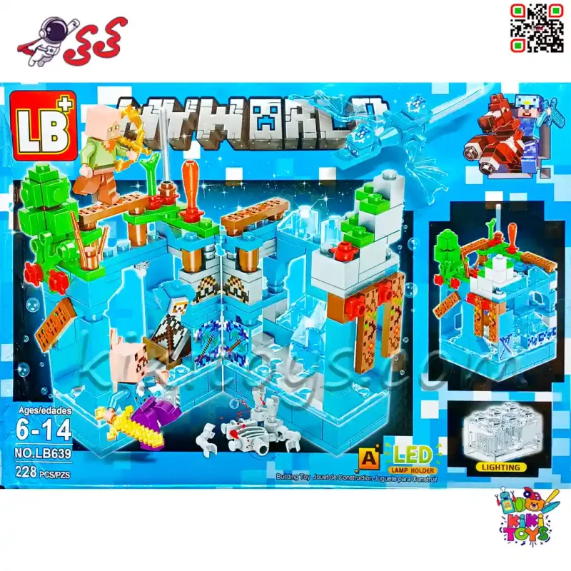 لگو ماینکرافت خانه سازی و اژدهای آبی با 2 مینی‌فیگور LB639A