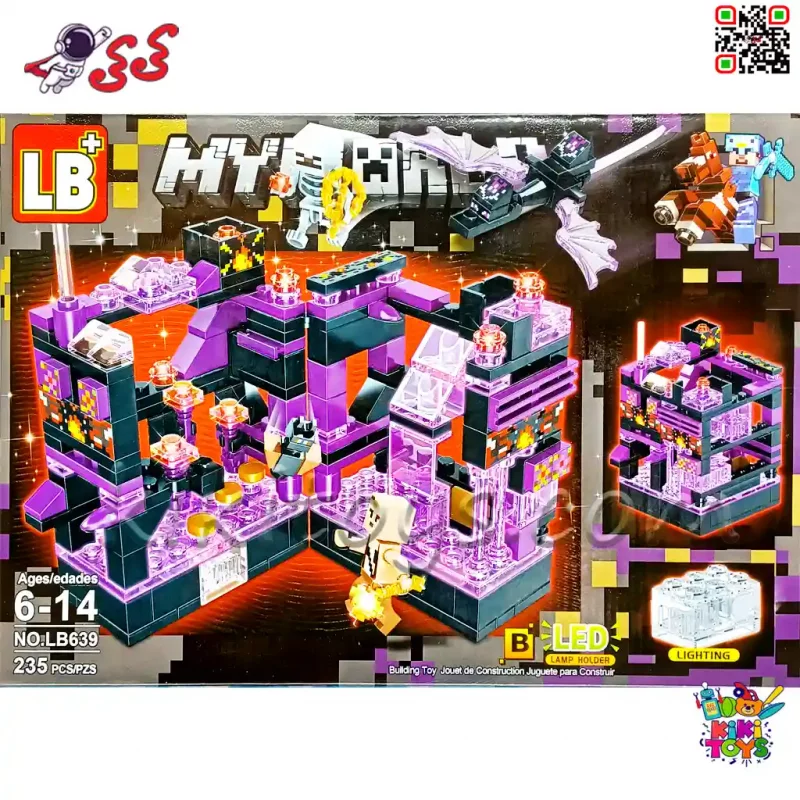 لگو ماینکرافت خانه سازی و اژدهای سیاه با 2 مینی‌فیگور LB639B