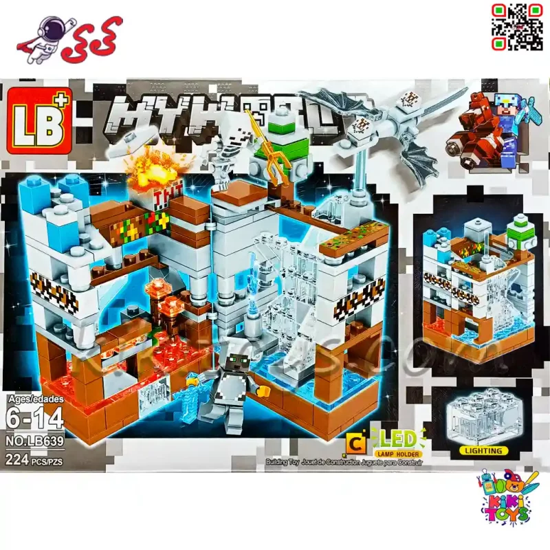 لگو ماینکرافت خانه سازی و اژدهای سفید با 2 مینی‌فیگور LB639C