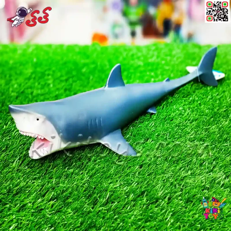 فیگور کوسه حیوانات دریایی اسباب بازی سیلیکونی نرم Shark Figure