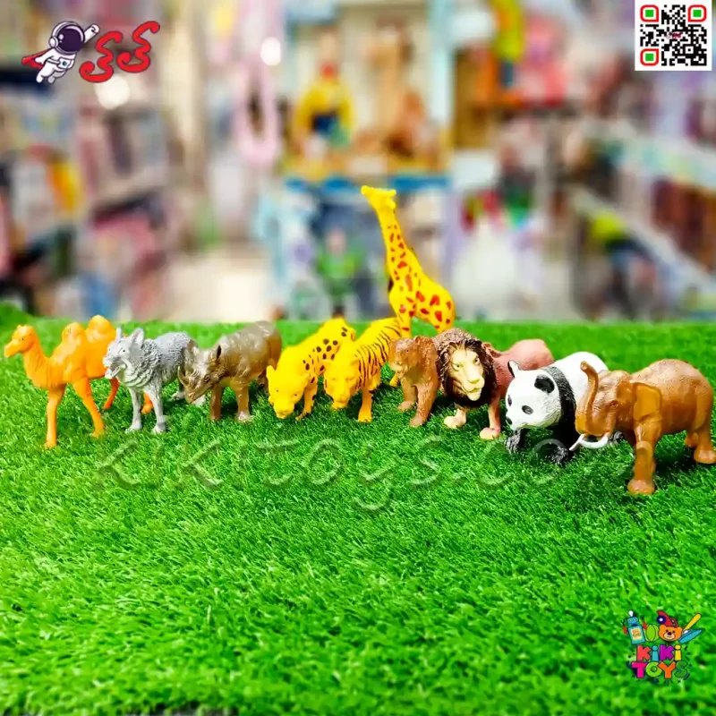 فیگور حیوانات باغ‌وحش ست ۱۰ عددی مدل Q201 – اسباب‌بازی آموزشی، سرگرمی و کلکسیونی با جزئیات واقعی