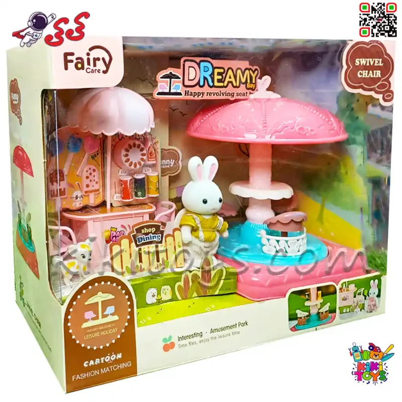 اسباب‌بازی خرگوش سیلوانیان با فیگور و صندلی گردان Sylvanian Families 6655