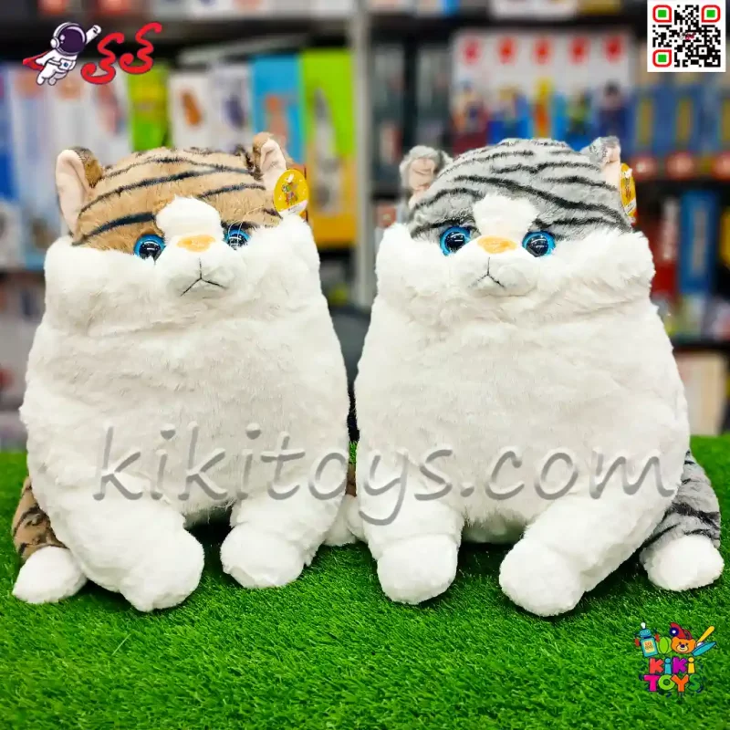 عروسک پولیشی گربه تپل ۳۵ سانتی‌متری | نرم، ضد حساسیت و مناسب هدیه