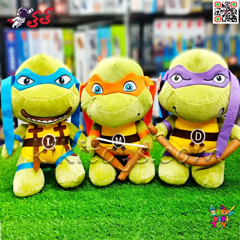 عروسک پولیشی لاک‌پشت‌های نینجا – ۴ شخصیت اصلی نرم، ضد حساسیت و بامزه