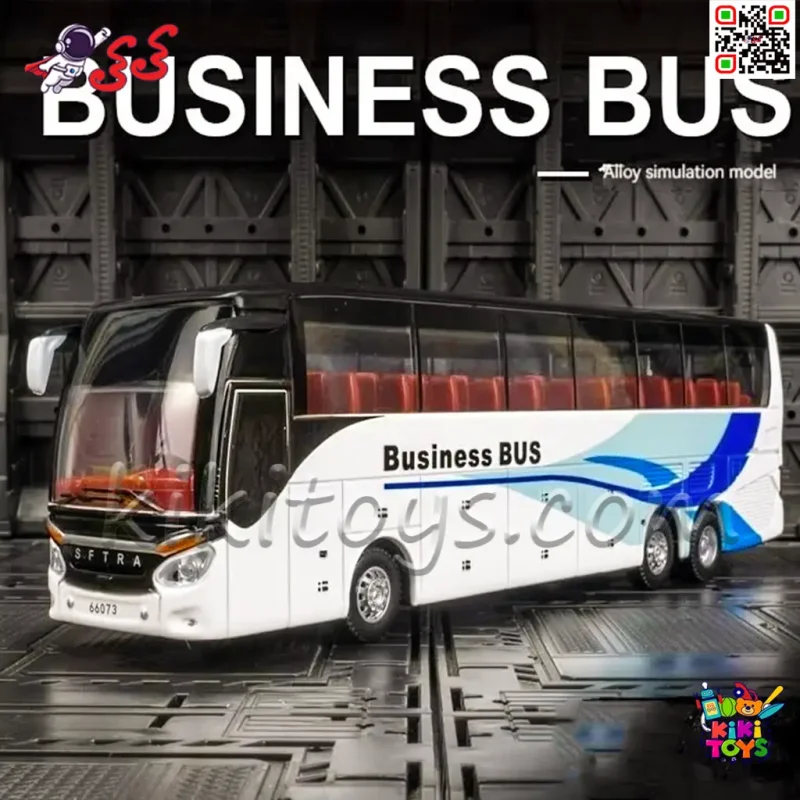 ماکت فلزی اتوبوس مسافرتی Business Long Distance Decker Bus مقیاس 1:30