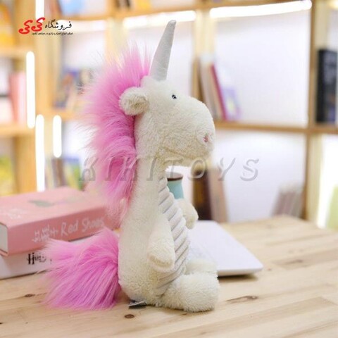 عروسک پولیشی یونیکورن اسب تک شاخ ایستاده Unicorn