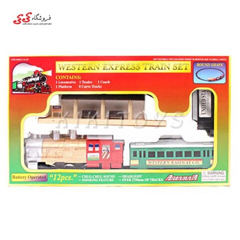 قطار کلاسیک  دودزا  و ایستگاه CLASSIC TRAIN