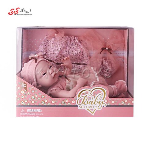 اسباب بازی عروسک نوزاد با چهره طبیعی کالباسی کوچک Baby So LOVELY