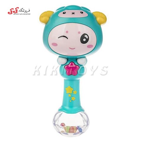 اسباب بازی جغجغه موزیکال هولی تویز 31018 سبز Hulie Toys