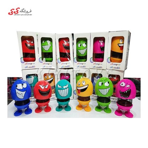 اسباب بازی ایموجی فنری اورجینال رنگی Emoji spring doll
