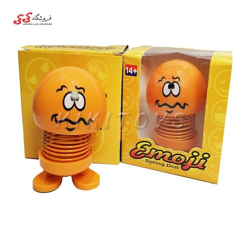 اسباب بازی ایموجی فنری اورجینال طرح درهم  Emoji spring doll