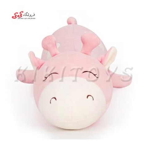 عروسک پولیشی زرافه سایز بالشتی خوابیده 2