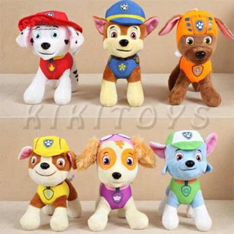 عروسک های پولیشی سگ های نگهبان ست 6 عددی کوچک