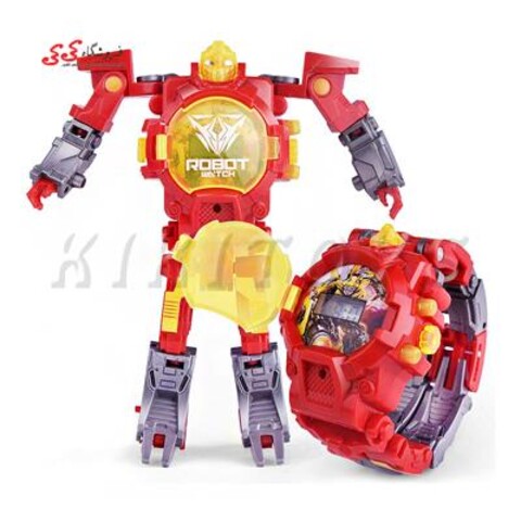 ساعت مچی رباتیک تبدیل شونده قرمز Transform Toys Robot Watch