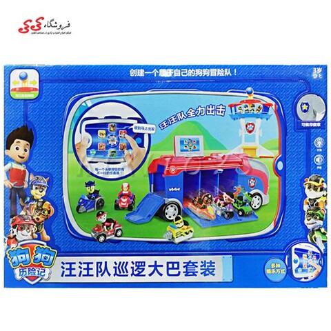 ست سگ های نگهبان با اتوبوس و برج مراقبت PAW DOG