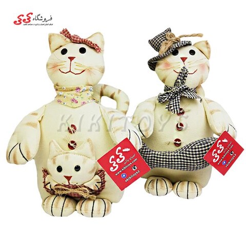 عروسک پولیشی گربه دست دوز