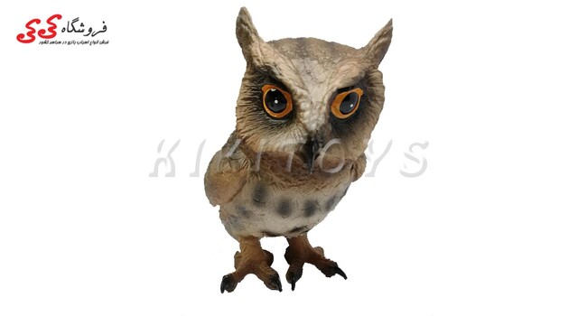 فیگور حیوانات ماکت جغد شاخدار بزرگ اسباب بازی Flying Owl Animals Figure 921