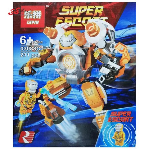 لگو ربات هالک باستر و ایرونمن نارنجی لپین 03088