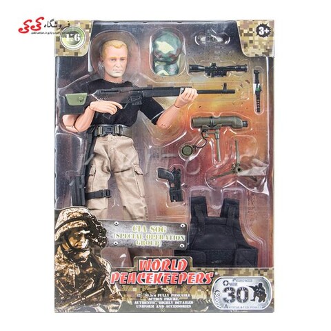 اکشن فیگور سرباز با تجهیزات نظامی برند ام اند سی