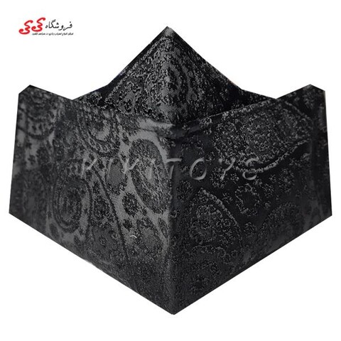 ماسک صورت سه بعدی پارچه ای سه لایه مشکی طرح دار