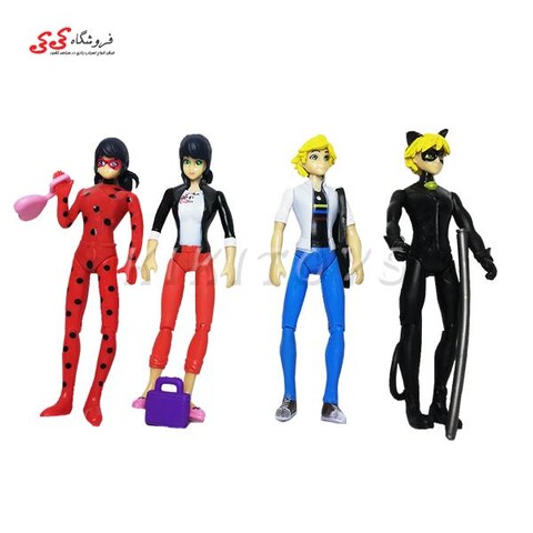 مجموعه فیگور دختر کفشدوزکی و پسر گربه ای