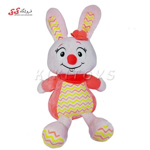 عروسک پولیشی نوزادی خرگوش صورتی موزیکال