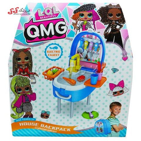 سینک ظرفشویی اسباب بازی طرح ال او ال LOL کیفی پایه دار