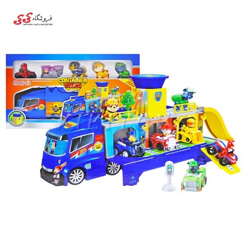 تریلی سگ های نگهبان با برج پاوپاترول CANTAINER TRUCK PAW