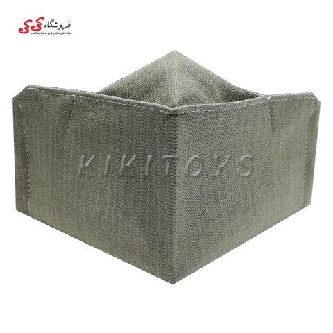 ماسک صورت سه بعدی پارچه ای سه لایه خاکستری