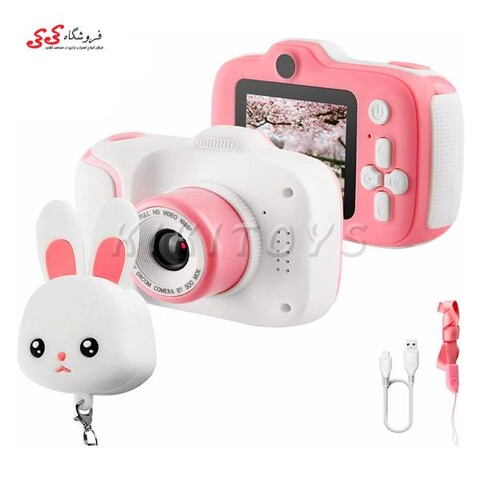 دوربین عکاسی خرگوش سفید اسباب بازی Children Digital CAMERA