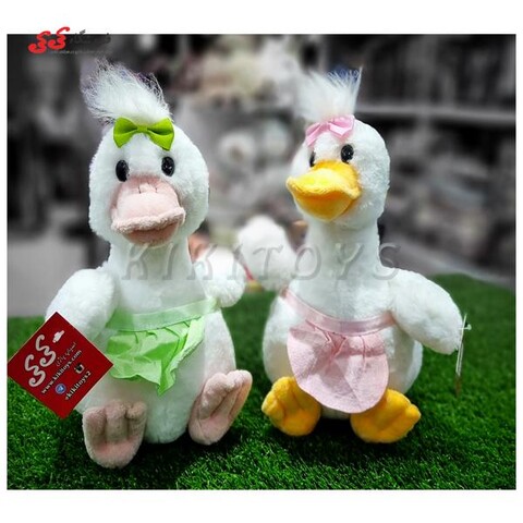 عروسک اردک پولیشی بامزه پیش بنددار