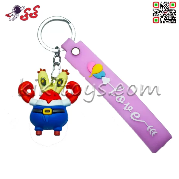 جاکلیدی و آویز سیلیکونی مدل آقای خرچنگ