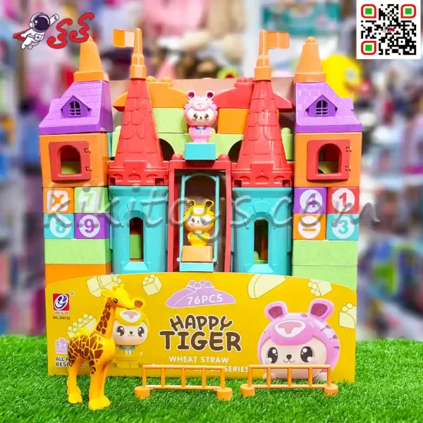 لگو دوپلو کیفی قطعه درشت کودک مدل قلعه JX6722