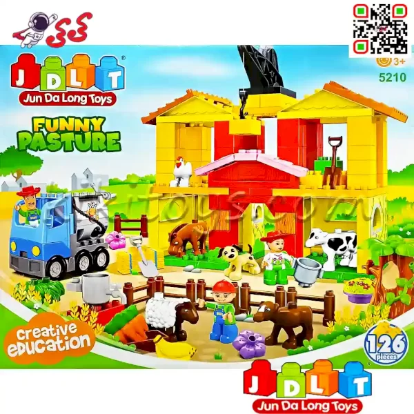 لگو دوپلو مزرعه پیرمرد مهربون اسباب بازی کودک قطعه درشت JDLT 5210