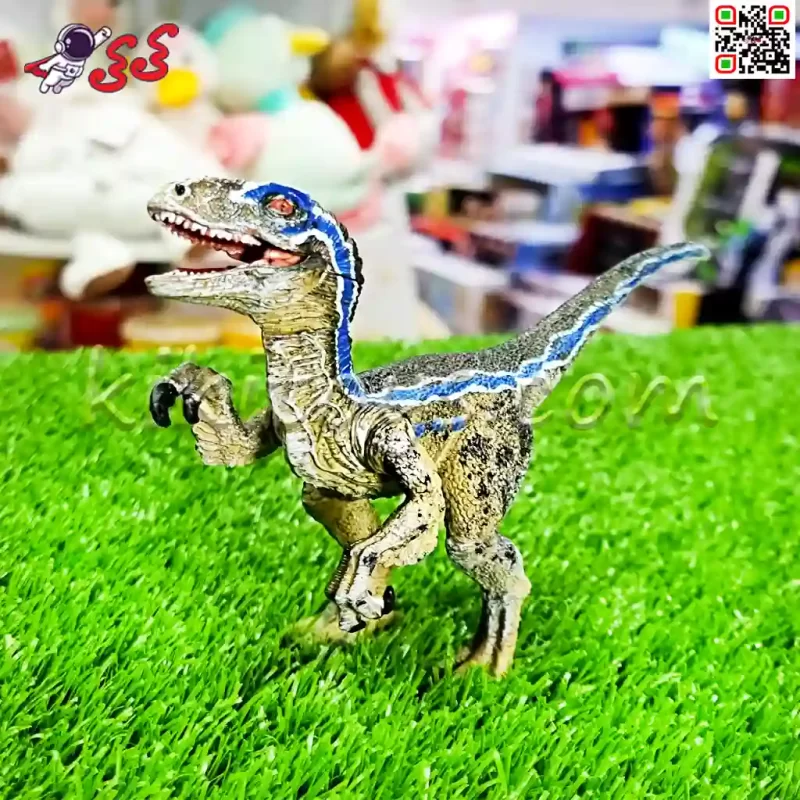 فیگور دایناسور ولاسیراپتور آبی کوچک اسباب بازی Velociraptor 5007